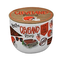 Pegasus Cleveland Browns 16oz. Loco Fan Wood Top Ceramic Candle