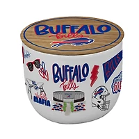 Pegasus Buffalo Bills 16oz. Loco Fan Wood Top Ceramic Candle