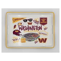 Pegasus Washington Commanders 11" x 17" Large Loco Fan Serving Tray with Handles