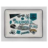 Pegasus Jacksonville Jaguars 11" x 17" Large Loco Fan Serving Tray with Handles