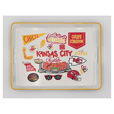 Pegasus Kansas City Chiefs 11" x 17" Large Loco Fan Serving Tray with Handles