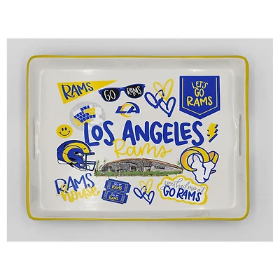 Pegasus Los Angeles Rams 11" x 17" Large Loco Fan Serving Tray with Handles