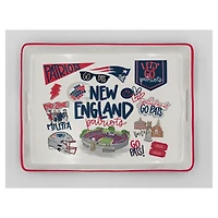 Pegasus New England Patriots 11" x 17" Large Loco Fan Serving Tray with Handles