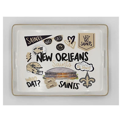 Pegasus New Orleans Saints 11" x 17" Large Loco Fan Serving Tray with Handles