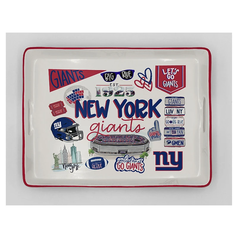Pegasus New York Giants 11" x 17" Large Loco Fan Serving Tray with Handles