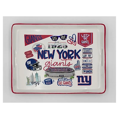 Pegasus New York Giants 11" x 17" Large Loco Fan Serving Tray with Handles