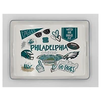 Pegasus Philadelphia Eagles 11" x 17" Large Loco Fan Serving Tray with Handles