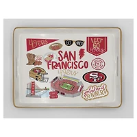 Pegasus San Francisco 49ers 11" x 17" Large Loco Fan Serving Tray with Handles