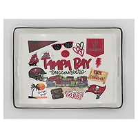 Pegasus Tampa Bay Buccaneers 11" x 17" Large Loco Fan Serving Tray with Handles