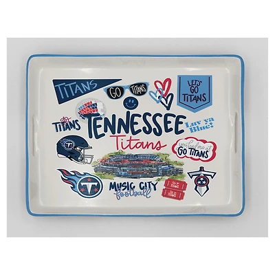Pegasus Tennessee Titans 11" x 17" Large Loco Fan Serving Tray with Handles