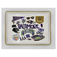 Pegasus Baltimore Ravens 11" x 17" Large Loco Fan Serving Tray with Handles