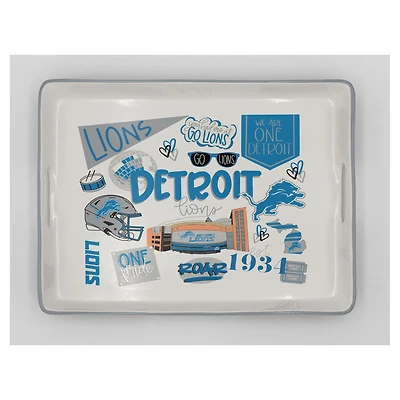 Pegasus Detroit Lions 11" x 17" Large Loco Fan Serving Tray with Handles