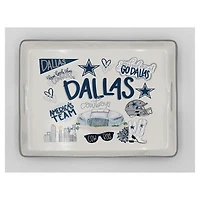 Pegasus Dallas Cowboys 11" x 17" Large Loco Fan Serving Tray with Handles