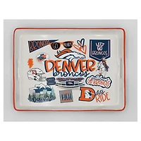 Pegasus Denver Broncos 11" x 17" Large Loco Fan Serving Tray with Handles
