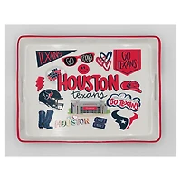 Pegasus Houston Texans 11" x 17" Large Loco Fan Serving Tray with Handles