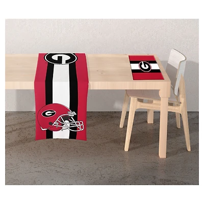 Pegasus Georgia Bulldogs Two-Sided Logo Place Mat and Table Runner Set