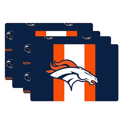 Pegasus Denver Broncos Two-Sided Logo Place Mat and Table Runner Set
