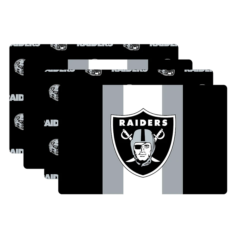 Pegasus Las Vegas Raiders Two-Sided Logo Place Mat and Table Runner Set