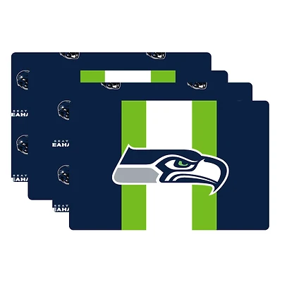 Pegasus Seattle Seahawks Two-Sided Logo Place Mat and Table Runner Set