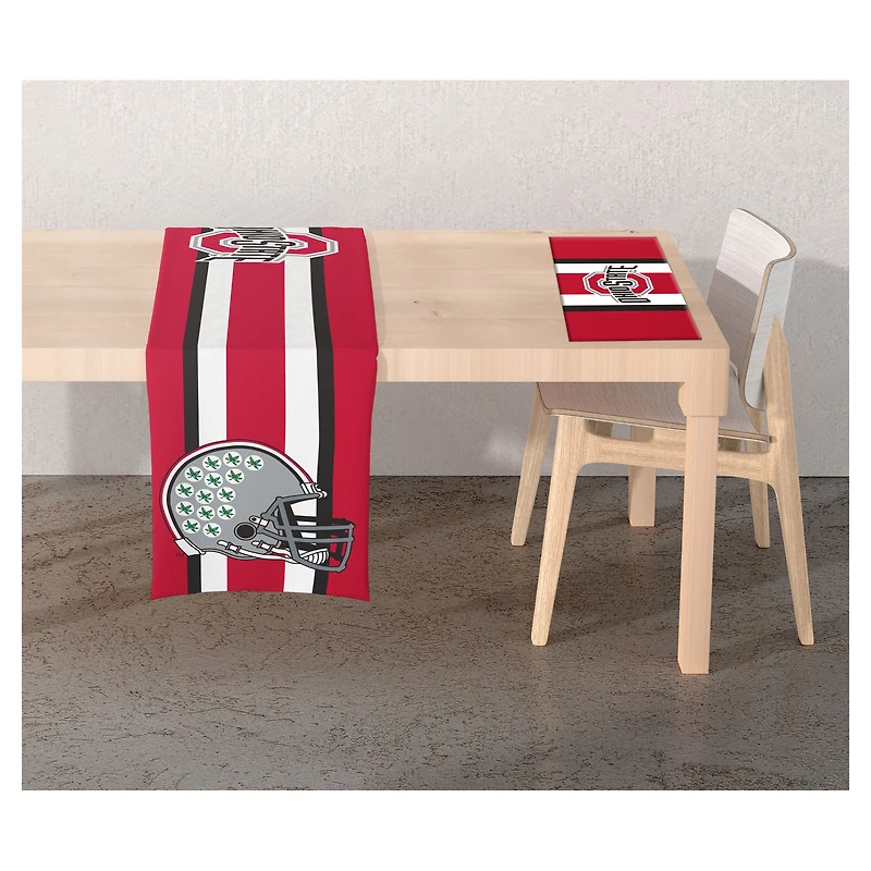 Pegasus Ohio State Buckeyes Two-Sided Logo Place Mat and Table Runner Set