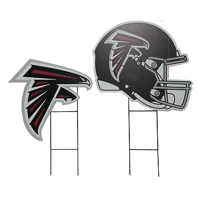 Pegasus Atlanta Falcons Logo and Helmet Two-Piece Yard Sign Set