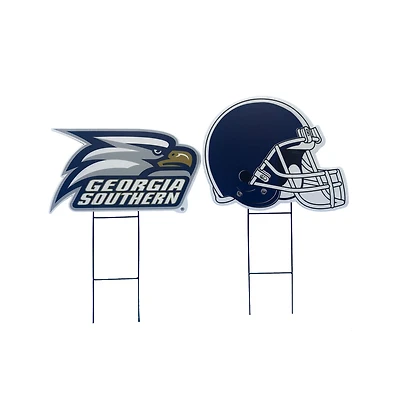 Pegasus Georgia Southern Eagles Logo and Helmet Two-Piece Yard Sign Set