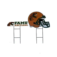 Pegasus Florida A&M Rattlers Logo and Helmet Two-Piece Yard Sign Set