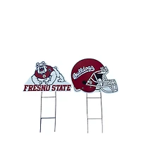 Pegasus Fresno State Bulldogs Logo and Helmet Two-Piece Yard Sign Set