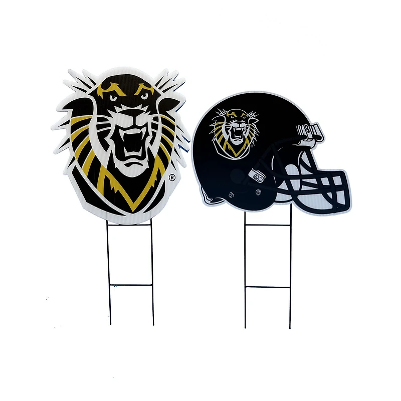 Pegasus Fort Hays State Tigers Logo and Helmet Two-Piece Yard Sign Set