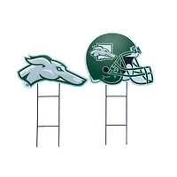 Pegasus Eastern New Mexico Greyhounds Logo and Helmet Two-Piece Yard Sign Set
