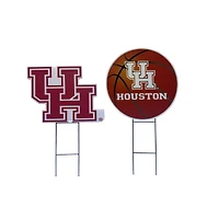 Pegasus Houston Cougars Logo and Helmet Two-Piece Yard Sign Set