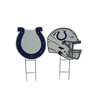 Pegasus Indianapolis Colts Logo and Helmet Two-Piece Yard Sign Set
