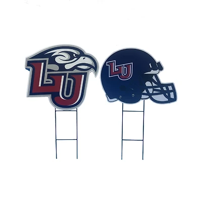 Pegasus Liberty Flames Logo and Helmet Two-Piece Yard Sign Set