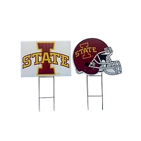 Pegasus Iowa State Cyclones Logo and Helmet Two-Piece Yard Sign Set
