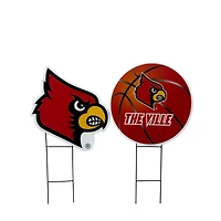 Pegasus Louisville Cardinals Logo and Helmet Two-Piece Yard Sign Set