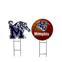 Pegasus Memphis Tigers Logo and Helmet Two-Piece Yard Sign Set