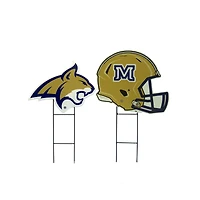 Pegasus Montana State Bobcats Logo and Helmet Two-Piece Yard Sign Set