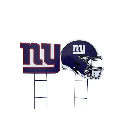 Pegasus New York Giants Logo and Helmet Two-Piece Yard Sign Set