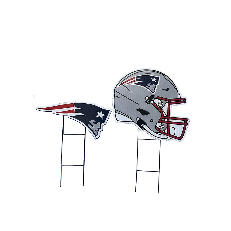 Pegasus New England Patriots Logo and Helmet Two-Piece Yard Sign Set