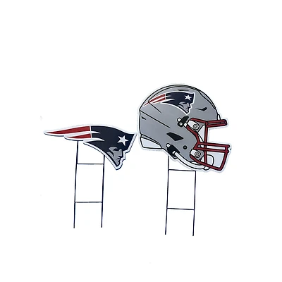 Pegasus New England Patriots Logo and Helmet Two-Piece Yard Sign Set