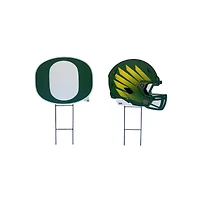 Pegasus Oregon Ducks Logo and Helmet Two-Piece Yard Sign Set