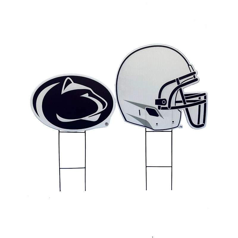Pegasus Penn State Nittany Lions Logo and Helmet Two-Piece Yard Sign Set
