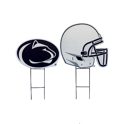 Pegasus Penn State Nittany Lions Logo and Helmet Two-Piece Yard Sign Set