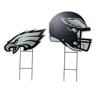 Pegasus Philadelphia Eagles Logo and Helmet Two-Piece Yard Sign Set