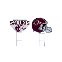 Pegasus Southern Illinois Salukis Logo and Helmet Two-Piece Yard Sign Set
