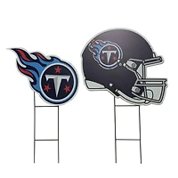 Pegasus Tennessee Titans Logo and Helmet Two-Piece Yard Sign Set