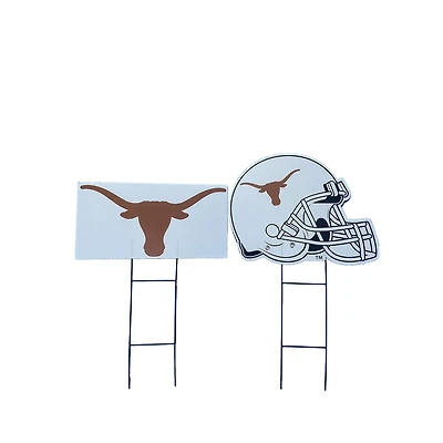 Pegasus Texas Longhorns Logo and Helmet Two-Piece Yard Sign Set