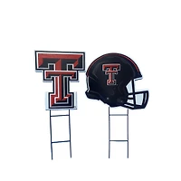 Pegasus Texas Tech Red Raiders Logo and Helmet Two-Piece Yard Sign Set