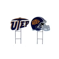 Pegasus UTEP Miners Logo and Helmet Two-Piece Yard Sign Set