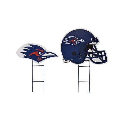 Pegasus UTSA Roadrunners Logo and Helmet Two-Piece Yard Sign Set